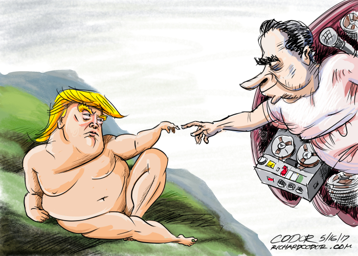 Trump Adam & Nixon God